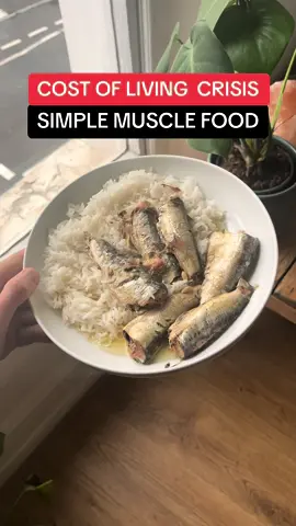 Easy muscle buildijg meal #gymfood #gym #realfood #musclefood #musclefoods #easygymfood #gymfoods #realfood #sardines #protien 