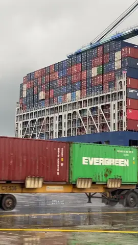Container terminal 📦 #ship #shipping #vessel #terminal #longshore #spotting 