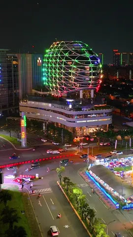 Night views of Gading Serpong, South Tangerang 🌃🇮🇩 Selamat Berbuka Puasa gaes !  🔘 🔘 🔘 📍🌐 Gading Serpong, Tangerang . 🎥 : dji Mavic 3 Pro #gadingserpong #indonesia #tangerang #bsd #fyp #fypシ 