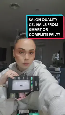 trying the viral kmart oxx gel nails ☺️ #isitworththehype #hype #viral #fyp #oxx #oxxcosmetics #nails #gelnails #gelnailsathome #nails #beauty #FAIL #honestreview #review 