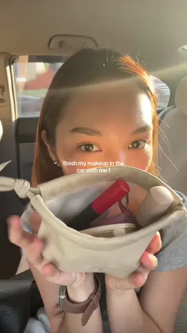 grwm-ish in the car