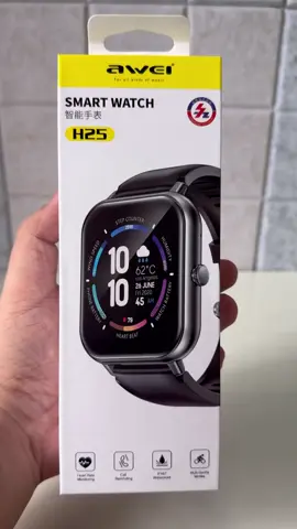 Awei H25 Wireless Bluetooth Smart Watch Heart Rate Monitoring, Calorie Burn and Many More with Long Battery Life Awei H25 Smart Watch Wireless Bluetooth Fitness Tracker Multi-Sports Mode For Men & Women Smartwatch Blood Pressure Monitoring available color black,pink,green#taiwan #tiktok #awei #smartwatch #fyp 