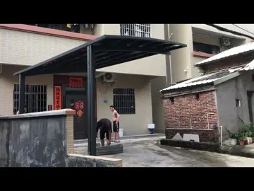 parking shed#Aluminum alloy parking shed#parking shed#One parking space carport#Single side carport#carport 