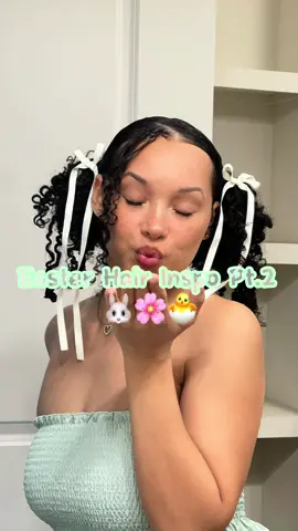 Pt.2 of the Easter hair inspo series🐰🌸🐣| these adorable bows are from @SHEIN @SHEINUS 🤍 Also, I have to mention that Easter isnt all about the egg hunts & the candy but about the resurrection of Jesus Christ ✝️🌅 #easter #easterhairstyle #easterhairinspo #hairinspo #hairtok #curlyinspo #curls #bows #bowclips🎀 