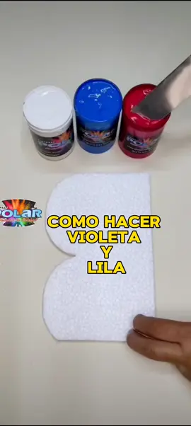 ¡Combinación de colores para hacer Violeta y Lila! 👆🏼 #art #creative #pintura #parati 