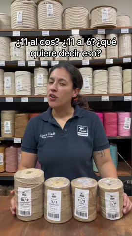 ¿Qué significan los números en la etiqueta del yute?  #trenzaduriafraile #manualidades #macrame #crochet #cestería #yute 