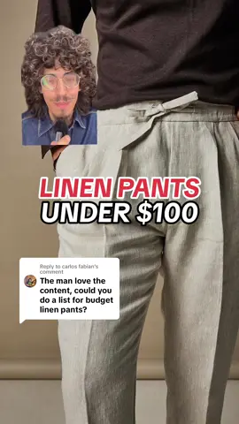 Replying to @carlos fabian Best Linen Pants Under $100! Hope this helps king! 😈🔥🙏🏽🫡 #mensfashion #menswear #tailoring #OOTD #menssummerfashion #streetwear 