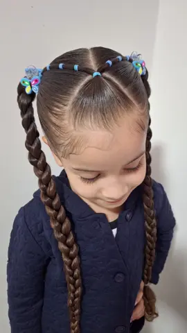 Penteado do dia🎀#penteadoinfantil #peinados #penteados  #hairtutorials #babyhair #dica 