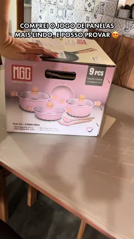 Panelas perfeitas existem e eu posso provar, sonho realizado com sucesso 😍 #lardavivi55 #panelasrosa #panelasnova #panelasrosadosonho #panelasdeceramica #panelaslindas 