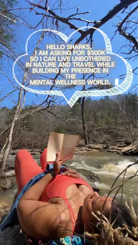 All I’m asking those sharp-toothed sharks for is a mere $500k to fund my luxurious life in the wild, gallivanting around the globe, all while concocting a mental wellness community. The return on investment? Well, it’s for some eager beaver to single-mindedly nurture the mental wellness community into a flourishing oasis of peace and tranquility! Sounds like a fintastic deal, doesn’t it?  #sharktank #MentalHealthAwareness #wellpreneur #SelfCare