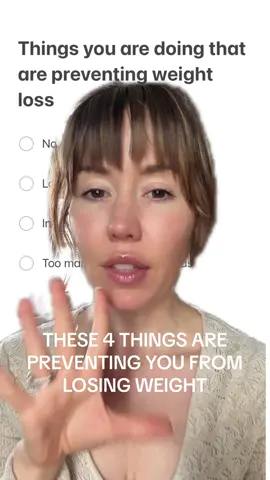 These four things can prevent you from losing weight and losing fat. Sleep is essential for insulin sensitivity and regulating hunger cues. Low fibre diet can cause you to over eat and a high fibre diet can keep you full for longer as well as help with leptin sensitivity. Low vitamin D levels can prevent weight loss and cause weight gain. Lastly, artificial sweeteners can affect insulin sensitivity and lead to weight gain. #weightlosshelp #fatloss #functionalmedicine #leptin #leptinresistance #insulinresistance 