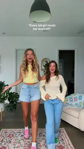 tall girl 🤝 shorter bff 