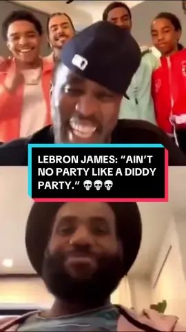 A controversial IG Live surfaced where #LeBron James told P. #Diddy, who is currently wanted and under federal investigation for allegations involving sex trafficking, sexual assault, illegal narcotics, and firearms, 'Ain't no party like a Diddy party.' 😳 #lebronjames #pdiddy #puffdaddy #viral #NBA #nba2k #nbaedits #nbatiktok #nba2023 #nbamoments #nbafans #basketball 