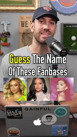 GUESSING popular FANBASE names! #fyp #fanbase #beyonce #rihanna #arianagrande 