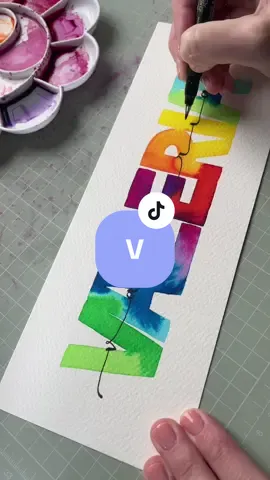 Replying to @Valeria 2602♥️❤️‍🩹 The letter V. W next 🤍 #names #letters #blocklettering #brush #fyp 