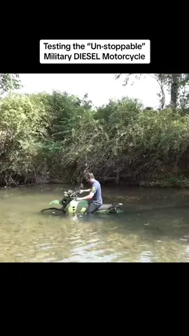 Testing the “Un-stoppable” Military DIESEL Motorcycle #dirtbike #motorcycle #diesel 