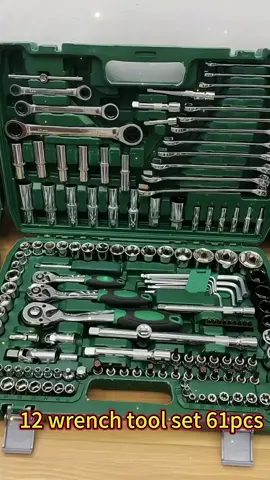 61-piece set of chrome vanadium steel steam engine repair kit set of steam maintenance machine repair toolbox wrench repair tool#tools #cartools #motorcycletools #61pcstool #fyp #onlineshopping#tiktokshopmalaysia #carsunshades #fypシ #foryoupage