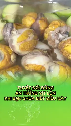 Đừng ăn trứng vịt lộn nếu bạn chưa biết điều này #thaoduocviet #suckhoechomoinguoi #suckhoe #thuocnam #meohay 