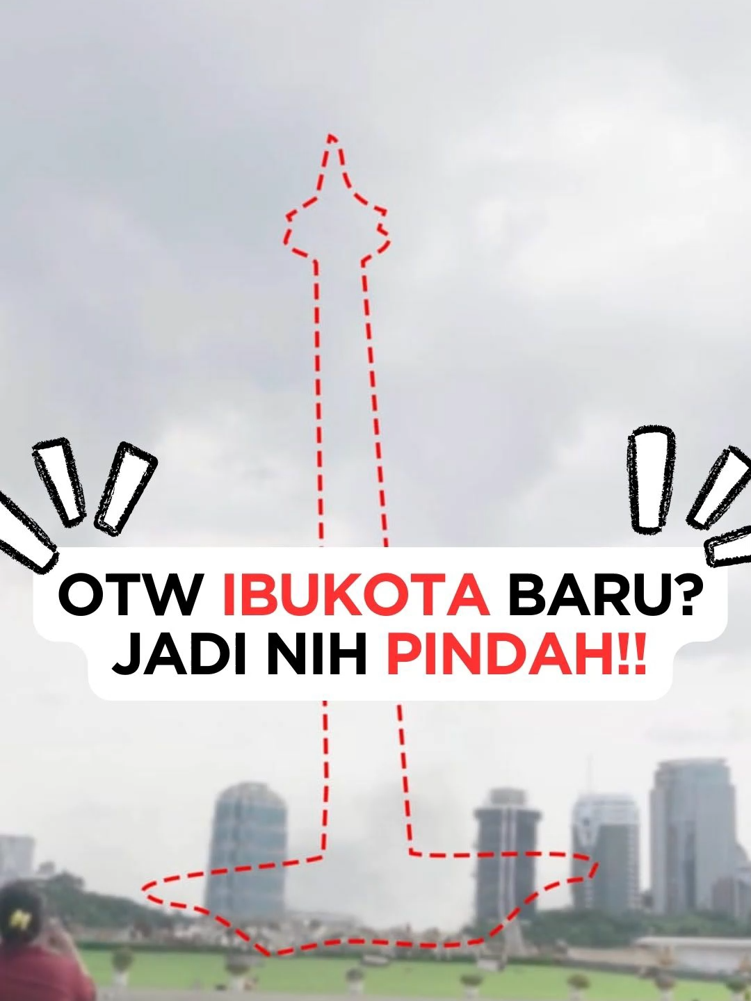 WOW! Monas Terbang! Berpindah ke Ibu Kota Baru?! #ikn #jakarta #monas #terbang #fly #city #capital #CGI #vfx #blender3d 