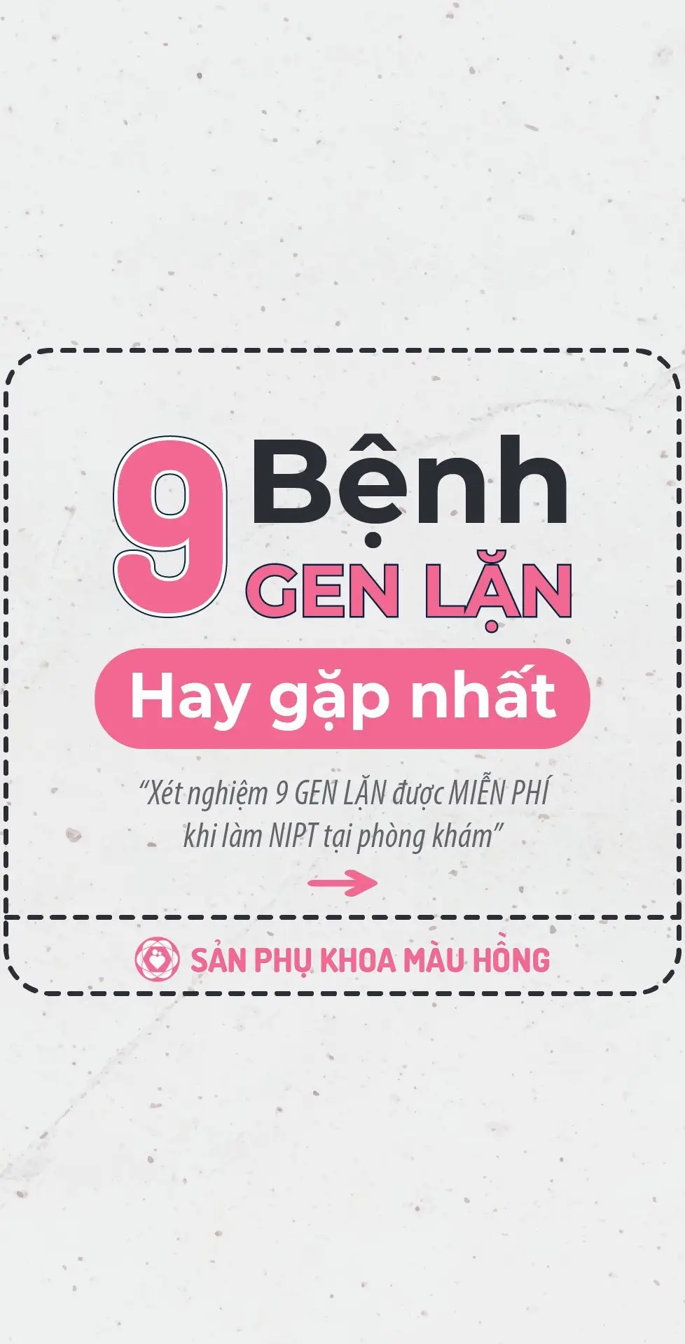 Bệnh di truyền gen lặn thông tin về bệnh còn khan hiếm, vì thế nhiều người lo lắng về mức độ nguy hiểm, khả năng chữa trị, cách thức phát hiện,… của bệnh. Mỗi người chúng ta đều mang một mã gen khác nhau nên những bệnh về gen vẫn còn là câu hỏi mà khoa học đang đi tìm lời giải đáp. Với di truyền gen lặn, có 9 bệnh di truyền gen lặn phổ biến nhất #HàNộikhámthaiởđâu #SảnphụkhoaMàuHồng #bshung68vanphuc #sieuam5D #siêuâmthai #kienthuc #sankhoa #NIPT 