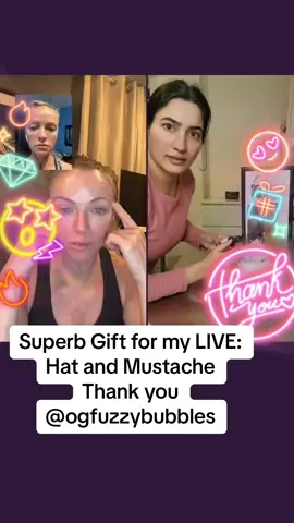 Thank you for the great Gift sent to my LIVE! Your appreciation for my content means a lot to me.@ogfuzzybubbles | •Courtney• #livegift #hatandmustache #appreciateyourmods #womensupportingwomen #moderator #mymodsareamazing #beautycontentcreator #maturebeautycommunity #skintalkwithmayzo #influencerover40 