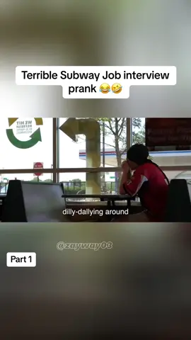 Terrible Subway Job interview prank #fyp #prank #funny #jobinterview #job #subway #inerview #foryourpage #viral #funnyvideos #viralvideo #fypシ 