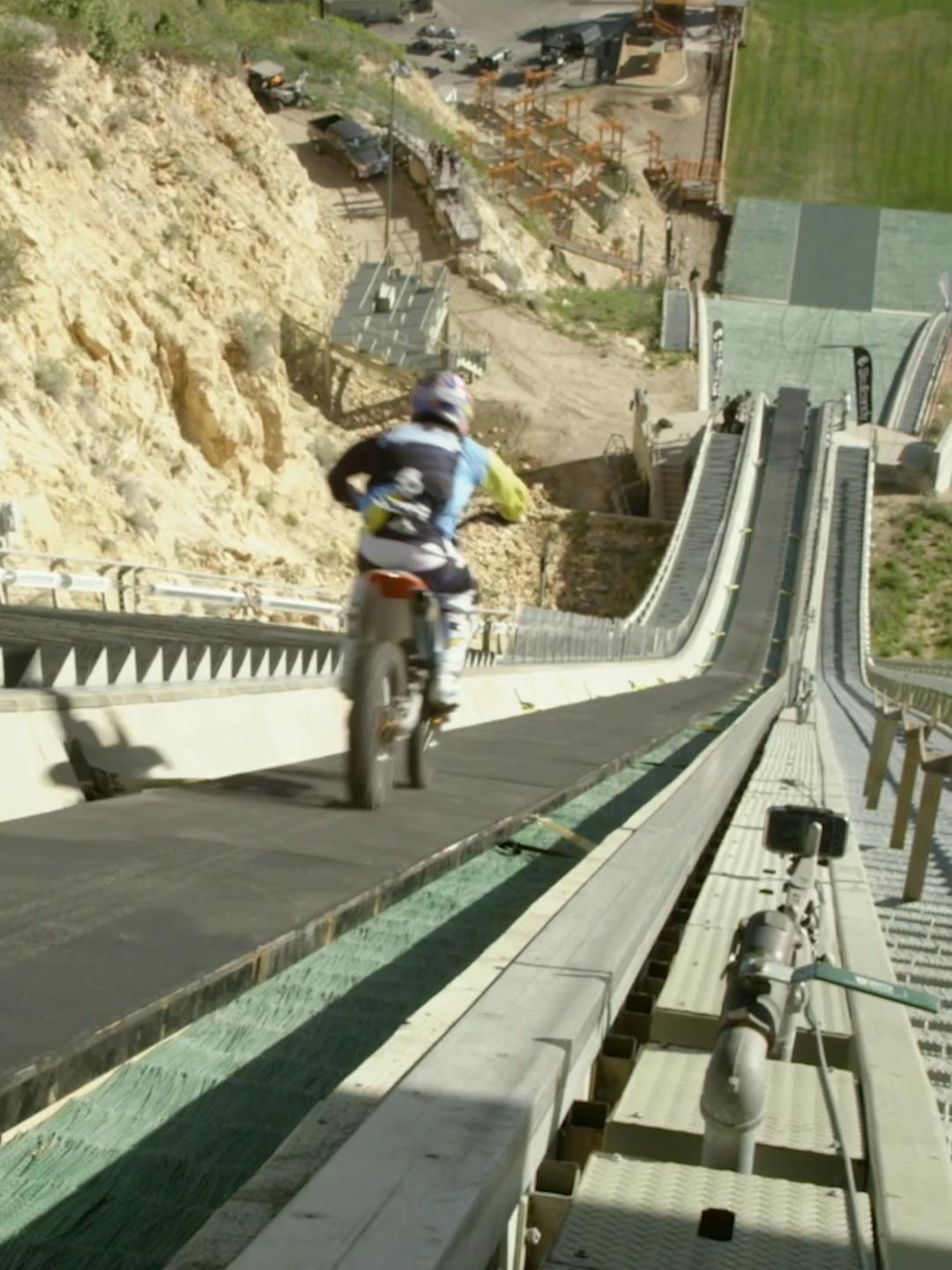 you know it's big when @robbiemaddison's shaking 🔥 #redbull #givesyouwiiings #motorbike #motorsports #skijump