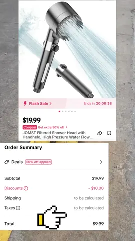 JOMST Filtered Shower Head with Handheld, High Pressure Water Flow and Multiple Spray Modes Shower Head with Filter, Power Wash for Hard Water, Showerhead with ON/OFF Switch for Pets Bath，Bathroom Accessories，Bathroom Shower Fixtures Set