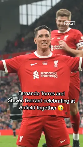 Fernando Torres and Steven Gerrard celebrating for Liverpool again 🥲 @Liverpool FC  #football #PremierLeague #liverpool #torres 
