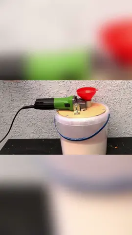 The young man made a homemade feed grinder using an angle grinder. Awesome! #DIY  #Grinder  #Farming