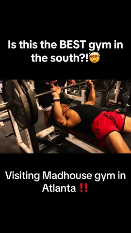 In this episode, we went into madhouse in Atlanta for the first time‼️ We walked in and instantly caught something we don’t see everyday with a MASSIVE bench attempt🤯. Met up with a LEGENDARY bodybuiling posing coach and even had a anime discussion💯 If you like this content make sure you like and follow, share with your friends😤 #madhouse #gym #anime #kurokonobasket #benchpress #bodybuild 