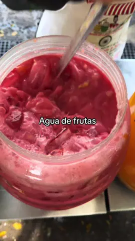 Agua de frutas naturales #fyp #delicious #viral #fy #sweet 