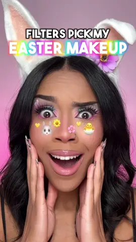CUTE ✅ or FAIL? ❌ Filters Pick My Easter Makeup 🐣🌸 #makeup #makeupchallenge #makeupfilter 