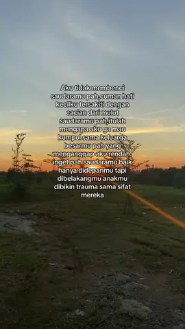 Stop anggap aku ga peduli sama keluargamu pa aku trauma karna mereka😭😭