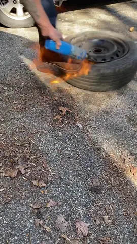 5 minute diy tire change #fyp #foryou #tirechange 