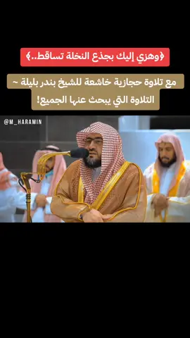 #بندر_بليلة #سورة_مريم #قران_كريم #قران #قران #تلاوة_حجازية #وهزي_اليك_بجذع_النخلة 