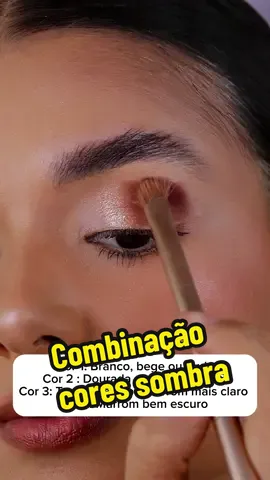VOCÊ JÁ USOU ESTA COMBINAÇÃO?? 👀👀 Combina para tudo!! 🫶🏼🫶🏼🫶🏼 . #make #makeup #makeuptutorial #makeupideas #sombrafácil