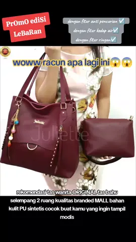 HARGA PROMO  Rp 315.000👉 Rp 187.400 Juliette tas wanita original tas bahu selempang 2 ruang branded kulit PU sintetis polos #tas #wanita #branded #promo #vidioviral #ramadhanekstraseru #fypシ゚viral #beranda 