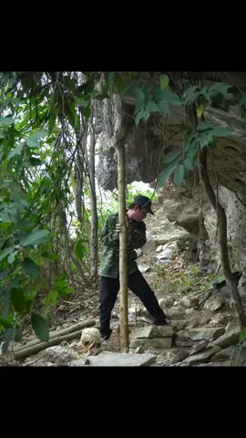 Stone Tunnel House Will Last Thousands of Years - part 1 #bushcraft #camping #build #survival #howtobuild #treehouse #viral #camp 