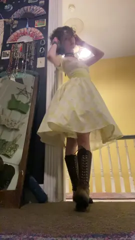 dress i made today and i listed to cowboy carter on repeat the whole time 