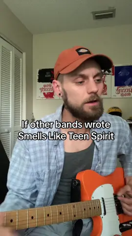 If other bands wrote smells like teen spirit #guitar #nirvana #greenday #90s #fyp 