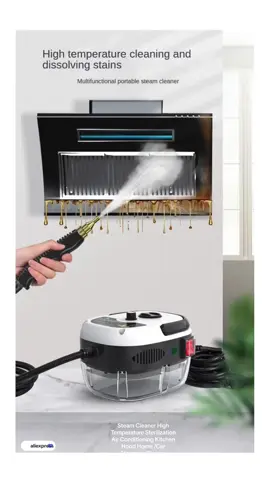 Steam Cleaner High Temperature Sterilization Air Conditioning Kitchen Hood Home /Car Steaming Cleaner . Product Information: Features: 1.2500W heating body, high pressure, strong power, strong acid resistance, can add liquid medicine or disinfectant, etc. 2.Kill 99.9% bacteria, more secure, chopsticks, milk bottles and nipples under the impact of high temperature steam. Effective sterilization, while easy to clean stains. 3.Lengthen the power cord and steam hose, single person operation is not laborious, can meet the cleaning needs. 4.Anti skid handle,Double layer tea hose,Six gear adjustment. 5.Through the high-pressure high-temperature steam and strong spray force, with anti-dry. 6.The operation is simple, and the switch is directly turned on. 7.-Save energy, short time, less water. How to use 1.Open the safety cap 2.Add water 3.Close the safety cap 4.Put the accessories on 5.Plug in the power cord 6.Wait to warm up the water 7.Use it to clean Specification: Name: High Pressure Steam Cleaner Model: GCJ Material: Plastic&Metal Machine Color: White/Red(Optional) Machine Size: 190x150x130mm/7.5*5.9*5.1inch Spray Gun Pipe Length: 2.2m Power Cable Length: 2.5m Voltage: 220VAC 50Hz Power: 2500W Capacity: 900ml Steam Pressure: 3Bar Water Consumption: 220-300ml/min Output Temperature: ≧105℃ Use Medium: Tap water (soft water or distilled water is better) . Click the link in our bio to shop now! 🔗 ##SteamCleaner##HighTemperatureSterilization##HomeCleaning##CarCleaning##AliExpressFinds##CleaningSolution##EfficientCleaning##HomeEssentials##InnovativeTechnology##PowerfulCleaning##EasyToUse##ShopNow##ClickLinkInBio##HomeImprovement##CleanLiving##HouseholdEssentials##ConvenientCleaning##GetClean##HygienicLiving##EcoFriendlyCleaning#SteamTechnology #aliexpress #aliexpresscode#aliexpresscoupons 