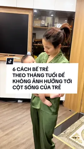 6 cách bế trẻ đúng theo tháng tuổi để không ảnh hưởng tới cột sống của trẻ. Bố mẹ nhớ lưu lại nhé #chamsocbesosinh #nhongchun #noonon #mebimhiendai #xuhuong 