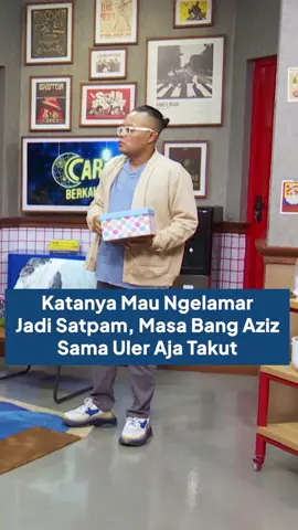 Yah masa sama ular aja takut sih bang @azisgagapreal  gimana mau jaga keamanan di rumah pak @Ferdinan Sule Prikitiww  kalo gini ceritanya Saksikan Cari Berkah setiap hari pukul 17:15 hanya di BTV! #cariberkah  #btv 