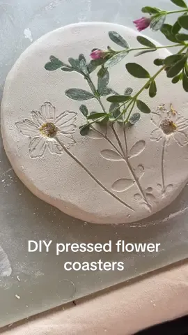 DIY coasters using mum’s flowers from her garden 🌷 #DIY #diycoaster #pressedflowerdiy #handmadecoaster #easydiy #homedecor 