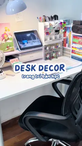 decor góc học tập cùng tuiii #deskdecor #decor #studytok #LearnOnTikTok #desktour #decorbanhoc #trangtribanhoc #accessories #review #unboxing 