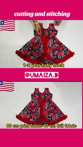 very nice baby girl frock cutting and stitching.#ghrow #acount😘 #viralvideo #fyu 