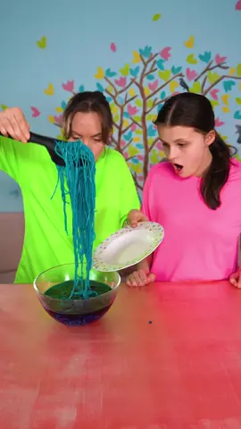 She want blue Spaghetti 🍝  #funnyvideos #family #prank #funny 