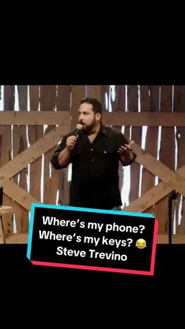 Where’s my phone, babe? Where’s my keys? 😂 Steve Trevino #dailylaughs #dailylaugh #comedy #fyp #lostphone #lostkeys #perfect #wife #jokes #funny #standup  Steve Trevino is not a comedian who likely needs much introduction. He’s an American comedian, podcaster, writer and producer. His comedy specials on Netflix, Amazon and Showtime have solidified him as “America’s Favourite Husband”! His newest special, “Simple Man” is streaming now on Netflix and is now touring on his “Good Life” tour. Search him up and enjoy the laughs.  Like and Follow for Daily Laughs. Laughter is good for the soul, treat yourself! Are you a comedian who would like to promote your own material? Message me, let’s do it!