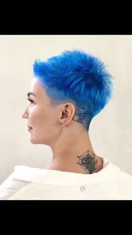 B L U E   P I X I E   ✂️💙 #shorthairinspiration #cortopelo #cheveauxcourt #kurzehaare #texturedpixie ##bluehair #bluepixie #pixiecut #kratkovlasky 